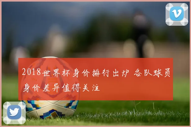 2018世界杯身价排行出炉 各队球员身价差异值得关注