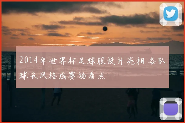 2014年世界杯足球服设计亮相 各队球衣风格成赛场看点
