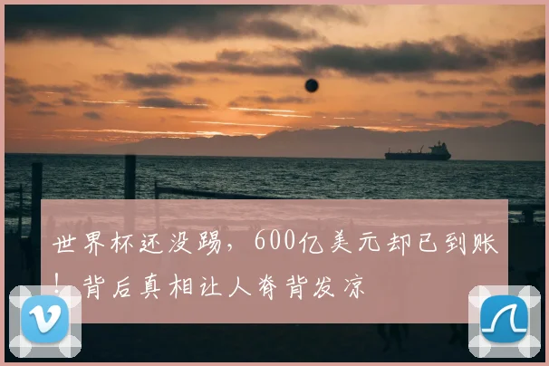 世界杯还没踢，600亿美元却已到账！背后真相让人脊背发凉